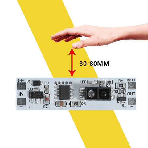 Mô đun cảm biến lướt tay khoảng cách ngắn thông minh DC 5V-24V 12V 72W