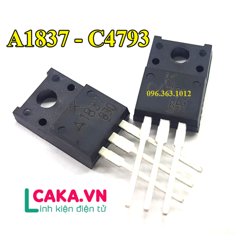 Cặp Sò Thúc A1837 C4793 230V 1A 20W