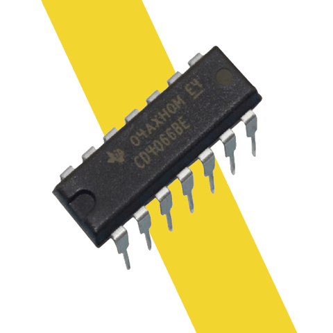 IC CD4066 – Công tắc analog 4 kênh CMOS DIP14