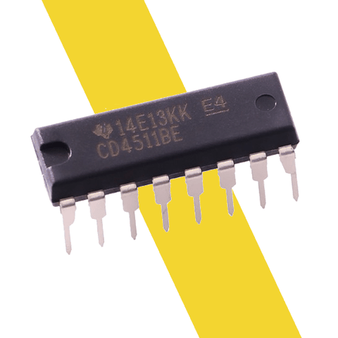 IC CD4511 bộ giải mã số BCD hiển thị trên led 7 đoạn