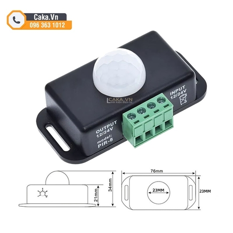 Công Tắc Cảm Biến Hồng Ngoại PIR 12V-24V Chuyển Động
