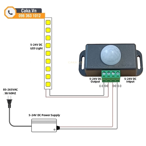 Công Tắc Cảm Biến Hồng Ngoại PIR 12V-24V Chuyển Động