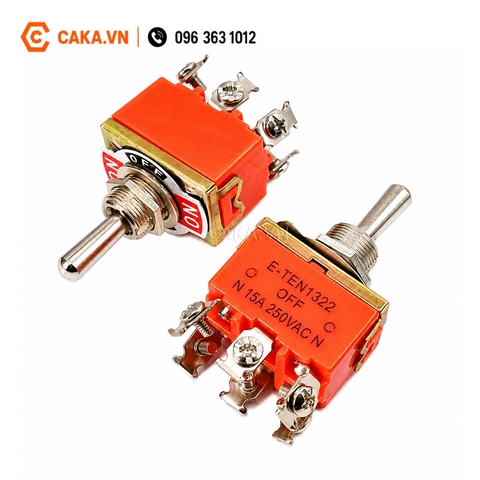 Công Tắc Gạt E-TEN1322 6 Chân 3 Vị Trí ON-OFF-ON