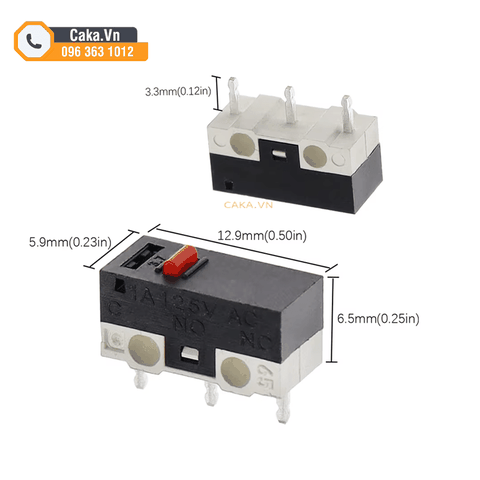 Công tắc hành trình 1A-125VAC – Công tắc chuột mini