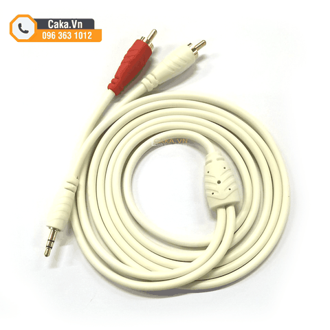Dây Audio 3.5mm sang 2 RCA Hoa Sen - Kết nối loa, amply