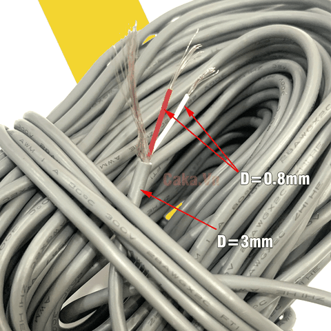 Dây tín hiệu chống nhiễu 2 Lõi 1 mass 28AWG UL2547