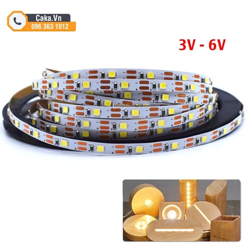 Dây LED 2835 5mm 60LED/m điện áp 3V-6V