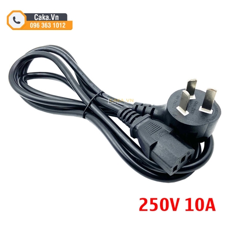 Dây Nguồn 3 Chân Xéo 1.5m - Cáp Nguồn Máy Tính, Màn Hình, Máy In