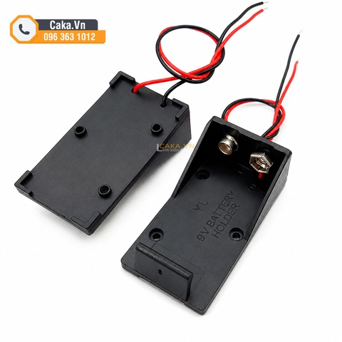 Đế Pin 9V 6F22 Có Dây Đỏ Đen