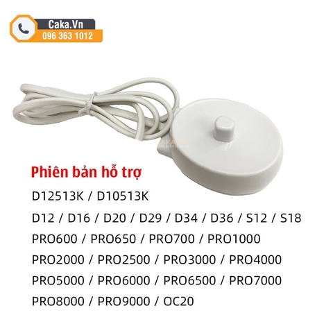 Đế Sạc Cho Bàn Chải Đánh Răng Điện Oral-B Braun D12 D16 8000 3757 3709