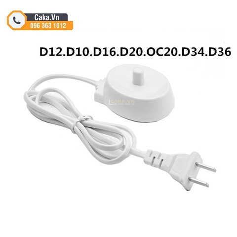 Đế Sạc Cho Bàn Chải Đánh Răng Điện Oral-B Braun D12 D16 8000 3757 3709