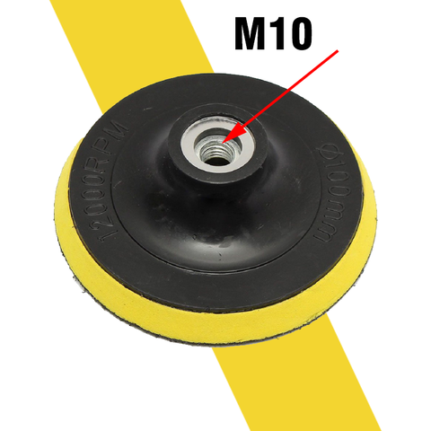 Đĩa chà nhám tròn 100mm nhựa đánh bóng tự dính