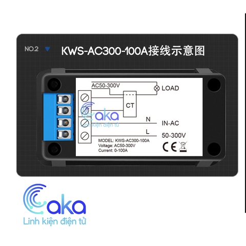 Đồng hồ đo điện AC KWS-AC300 100A