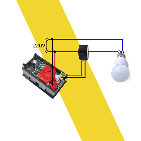 Đồng hồ đo dòng điện điện áp AC 50V - 500V 50A hiển thị led