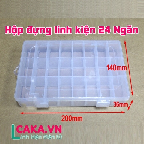 Hộp đựng linh kiện điện tử 10/15/24/36 ngăn tháo rời