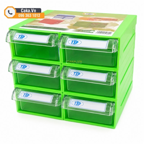 Hộp Đựng Linh Kiện Điện Tử 6 Ngăn Lắp Ghép