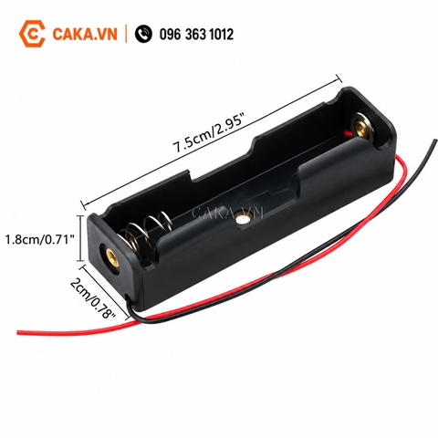 Hộp Pin 18650 Nối Tiếp 1 2 3 4 Pin Có Dây