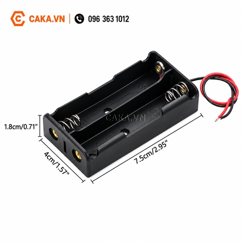 Hộp Pin 18650 Nối Tiếp 1 2 3 4 Pin Có Dây