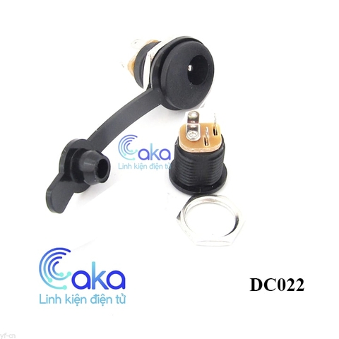 Jack nguồn DC-022 Cái có ren ốc cao su chống nước