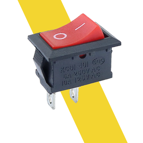 Công Tắc Bập Bênh KCD1-101 6A 250V – 2 Chân ON/OFF