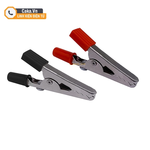 Kẹp cá sấu 55mm có vỏ bọc kẹp dây điện và nguồn test bình ắc quy