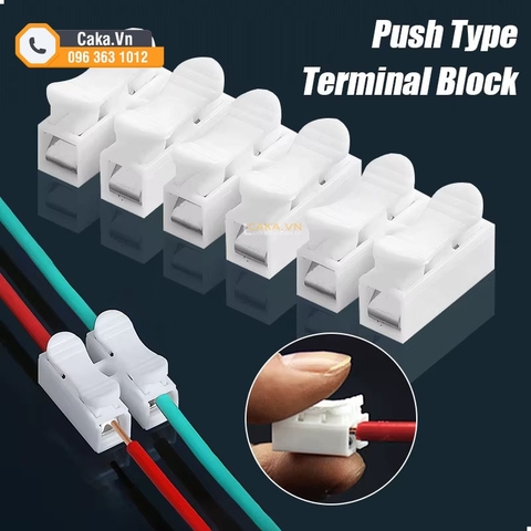 Kẹp nối dây điện CH-2 – Domino 2P dạng lò xo