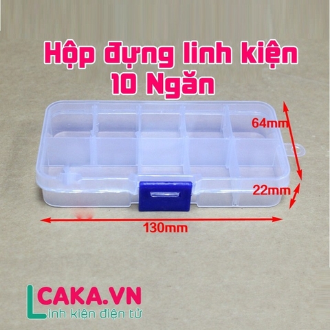 Hộp Đựng Linh Kiện Điện Tử 10 Ngăn