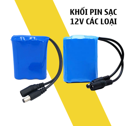 Khối Pin 12V 2400mAH 4000mAh Khối pin sạc 12V
