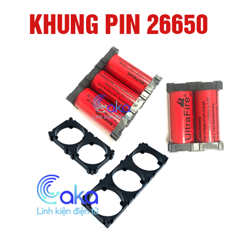 Khung ghép đế pin 26650