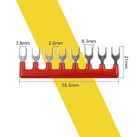 Thanh jump nối tắt cầu đấu dây domino 25A 6 chân TB2506