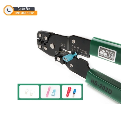 Kìm đa năng HS-202D – Bấm cos, tuốt dây, cắt dây