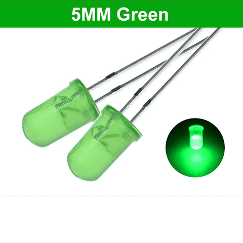 Led 5mm phủ màu 2 chân xuyên lỗ (10C)