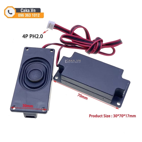 Loa Hộp 3070 BOX 4R/8Ω 3W - Loa Quảng Cáo, Loa Máy POS, Loa Thiết Bị Tích Hợp