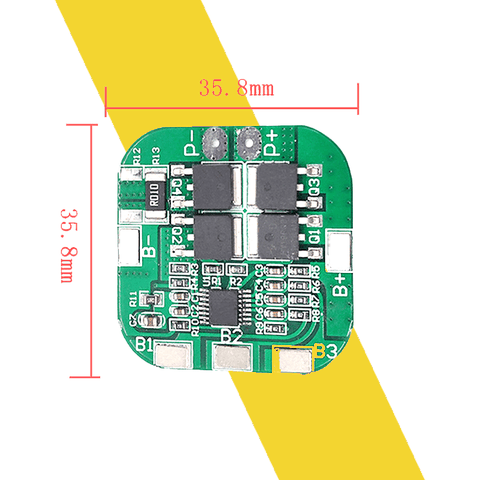 Mạch Bảo Vệ Pin lithium 4s 14.8v 10A Có chân nhiệt độ
