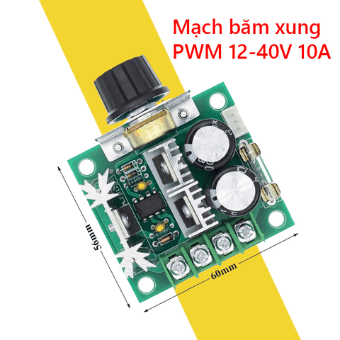 Mạch điều khiển tốc độ động cơ DC PWM 12V - 40V 10A