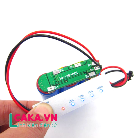 Mạch test hiển thị dung lượng pin 3S 12.6V