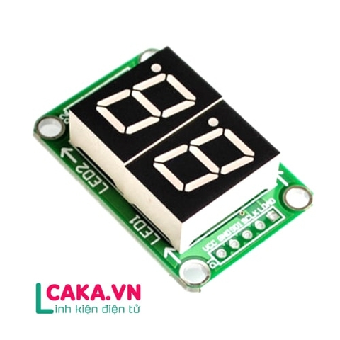 Mạch hiển thị 2 led 7 đoạn 74HC595