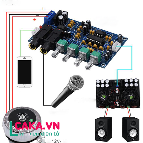 Mạch khuếch đại Micro Karaoke XH-M173