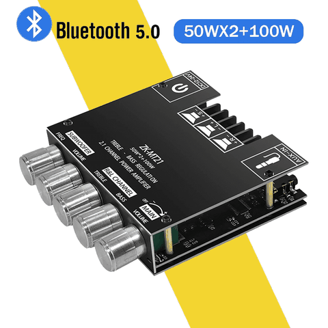 Mạch Khuếch Đại Âm Thanh Kỹ Thuật Số 2.1 Kênh ZK-MT21 2x50w 100w BT5.0