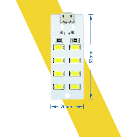 Mạch Led Siêu Sáng 8 12 16 20 Led Dùng Nguồn Micro USB 5v