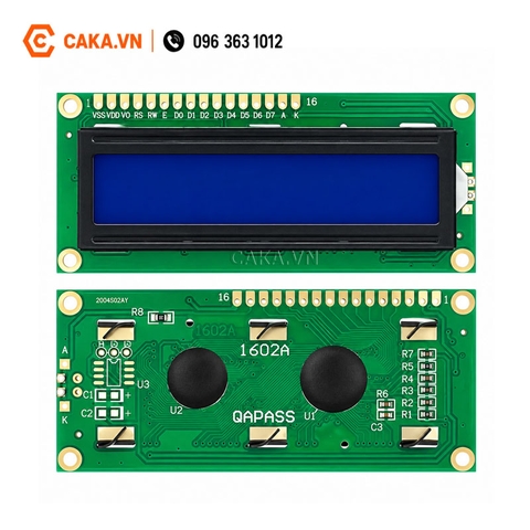 Màn Hình LCD 1602 5V Xanh Dương Có Đèn Nền
