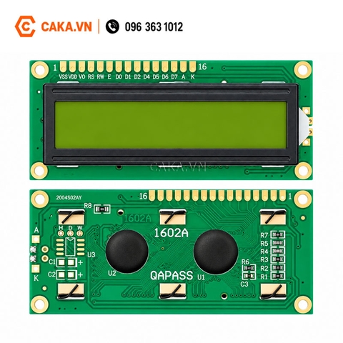 Màn Hình LCD 1602 5V Xanh Lá Có Đèn Nền