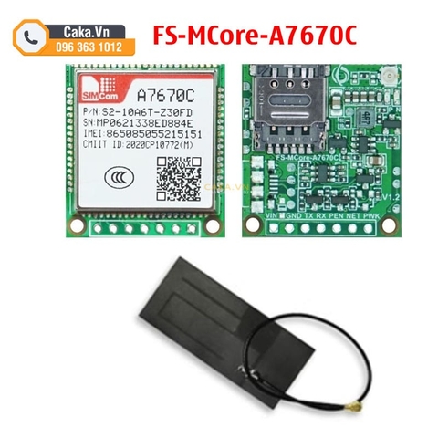 Module Sim 4G LTE Cat.1 A7670C SIMCOM - Hỗ Trợ IoT, Giao Tiếp UART