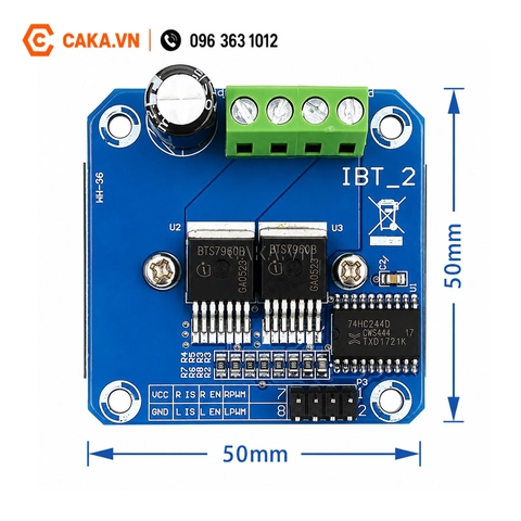 Module Điều Khiển Động Cơ DC BTS7960 43A