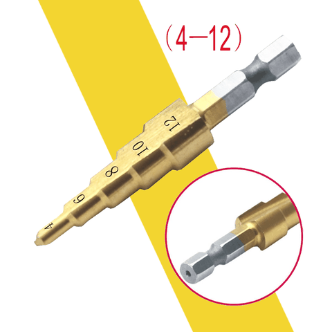 Mũi Khoan Tháp Chuôi Lục Giác HSS 4241 Khoan Lỗ Đa Năng