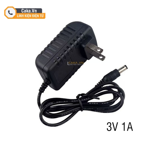 Nguồn Adapter DC 3V 1A Jack 5.5x2.1mm