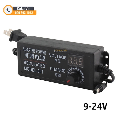 Nguồn Adapter điều chỉnh điện áp AC DC 3V 9V 12V 24V 2A 3A 5A có màn hình hiển thị