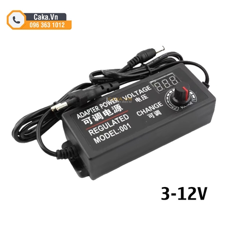 Nguồn Adapter điều chỉnh điện áp AC DC 3V 9V 12V 24V 2A 3A 5A có màn hình hiển thị