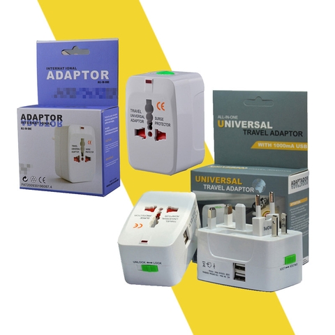 Ổ cắm du lịch đa năng với chuẩn của Châu Âu/Mỹ/Úc/Nhật Bản hơn 200 Quốc Gia