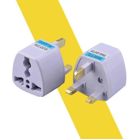 Phích cắm 3 chấu du lịch chuẩn Anh/Hàn/ UK/Singapore/Malaysia